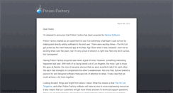 Desktop Screenshot of potionfactory.com